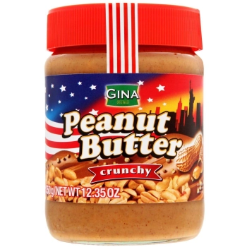Gina Peanut Butter Crunchy Masło Orzechowe z Kawałkami Orzechów 350 g
