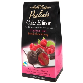 MaitreTruffout Pralinen Cake Edition Pralinki Czekoladowo-Malinowe 148 g
