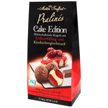 MaitreTruffout Pralinen Cake Edition Pralinki Sernikowo-Truskawkowe 148 g