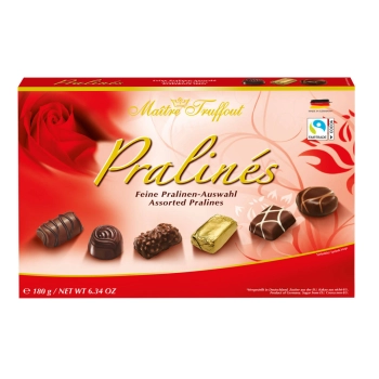 MaitreTruffout Assorted Pralines Red 180 g