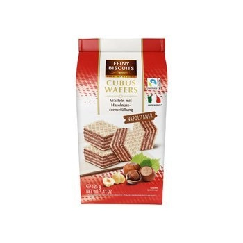Feiny Biscuits Cubus Wafle z Kremem z Orzechów Laskowych 125 g