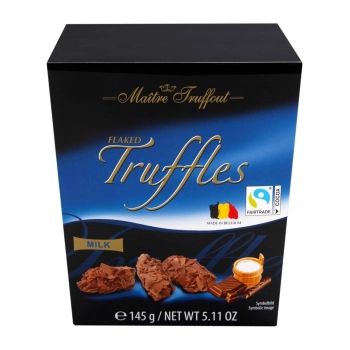 MaitreTruffout Trufle z Płatkami Mlecznej Czekolady 145 g