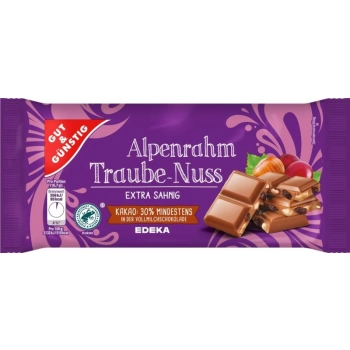 G&G Czekolada z Orzechami i Rodzynkami 100 g