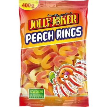 Jolly Joker Pfirsichringe- Brzoskwiniowe Kwaśne Żelki 400 g
