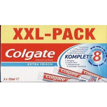 Colgate Komplett 8 Extra Frisch 3x75 ml