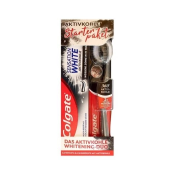 Colgate Sensation White Pasta do zębów z Węglem Aktywnym 75 ml+Szczoteczka