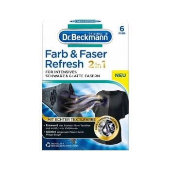 Dr. Beckmann Intensiv-Schwarz 2in1 Intensywne czarne ściereczki 6 szt.