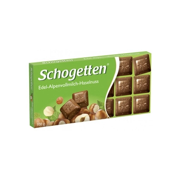 Schogetten Edel-Alpenvollmilch-Haselnuss Czekolada 100 g
