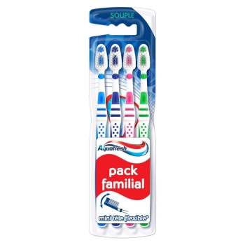 Aquafresh Szczoteczka do Zębów Familii Pack 4szt.