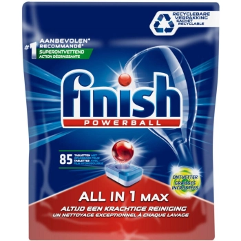 Finish Powerball All in 1 Max Ontvetter Kapsułki do Zmywarki 85 szt.