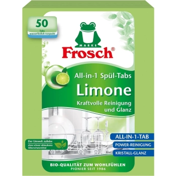 Frosch Alles in 1 Limonen Tabletki do Zmywarki 50 szt.