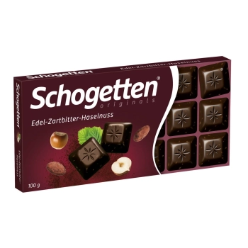 Schogetten Schokolade Zartbitter mit Haselnuss 100 g