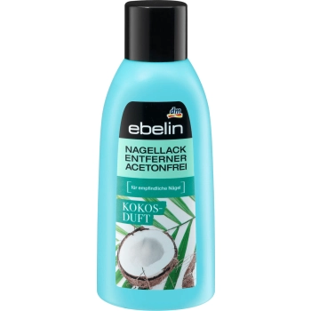 Ebelin Zmywacz do Paznokci Kokosowy, Bezacetonowy 200 ml