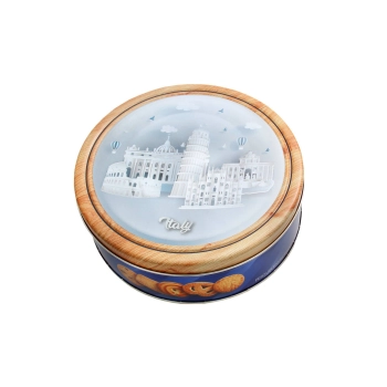 Matheo Ciastka Maślane w Ozdobnej Puszce z Motywem Miasta 454 g