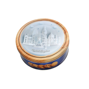 Matheo Ciastka Maślane w Ozdobnej Puszce z Motywem Miasta 454 g