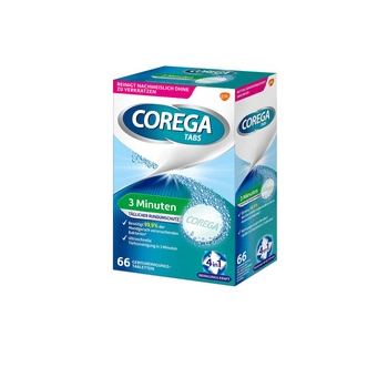 Corega Tabs 3 Minuten Tabletki do Czyszczenia Protez Zębowych 66 szt.