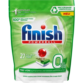Finsh Powerball 0% Tabletki do Zmywarki 27 szt.