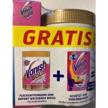 Vanish Gold Oxi Action White 1kg + Chusteczki 20 szt