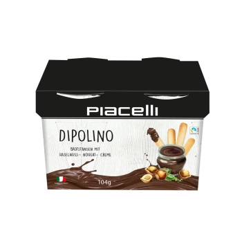 Piacelli Dipolino mit Haselnuss-Nougat Creme 104 g