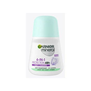 Garnier Mineral 6 in 1 Protection Roll On Antitranspirant 50 ml 50 ml