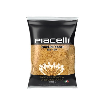 Piacelli Fidelini Corti nr 131 Makaron z Semoliny 500 g