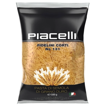 Piacelli Fidelini Corti nr 131 Makaron z Semoliny 500 g