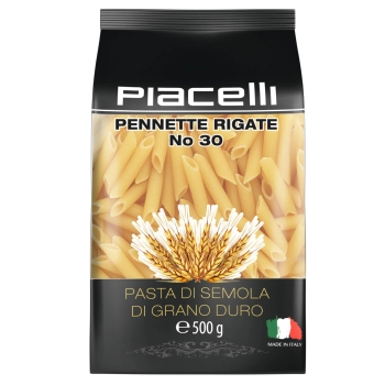 Piacelli Pennette Rigate Makaron z Semoliny 500 g