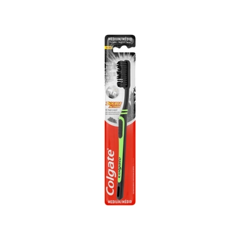 Colgate Duble Action Charcoal Medium Szczoteczka do Zębów