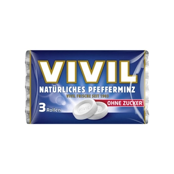 Vivil Pastylki Miętowe Bez Cukru 3 x 28 g