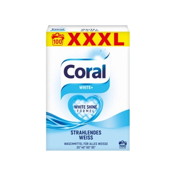 Coral White+ Shine Proszek do Prania100 prań