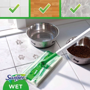 Swiffer Swiffer Antybakteryjne Chusteczki do Podłóg na Mokro 10 szt.