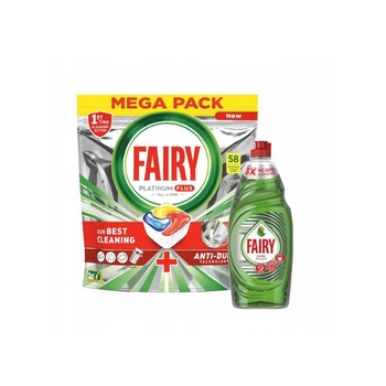 Fairy Platinum Plus 58 szt. + Fairy Ultra Płyn do Naczyń 325 ml