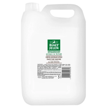 Biały Jeleń Hipoalergiczny Mydło w Płynie Zapas 5 l