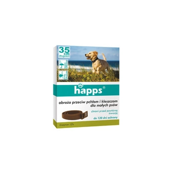 Happs Obroża Przeciw Pchłom i Kleszczom dla Małych Psów