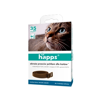 Happs Obroża Przeciw Pchłom dla Kotów