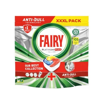Fairy Platinum Plus Anti-Dual Lemon 105 szt.