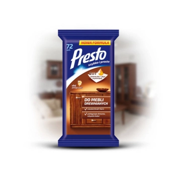 Presto Ściereczki do Mebli Drewnianych 55 szt.