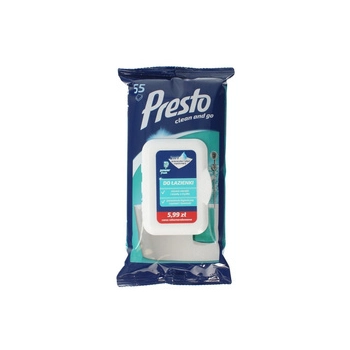 Presto Power Fresh Ściereczki do Łazienki 55 szt.