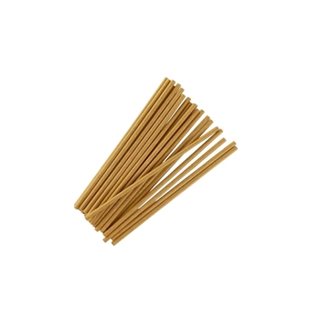 Słomki Papierowe Proste Kraft Cienkie 200 mm, fi6, 250 sztuk