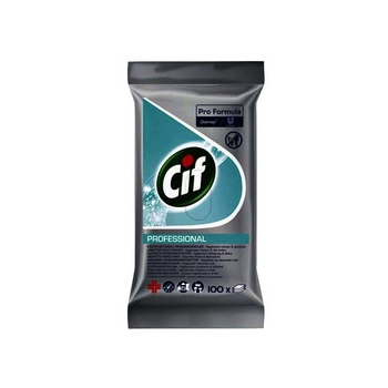 Cif Professional Nawilżone Chusteczki Czyszczące 100 szt.