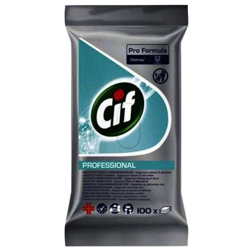 Cif Professional Nawilżone Chusteczki Czyszczące 100 szt.