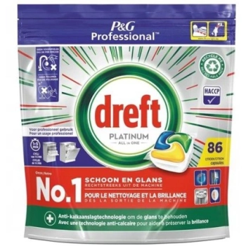 Dreft Platinum Lemon Kapsułki do Zmywarki 86 szt.
