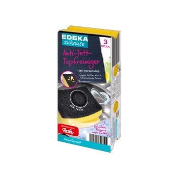Edeka Anti-Fett tGąbki do Szorowania 3 szt.