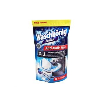 Der Waschkonig Power Anti- Kalk Tabs 18 szt.