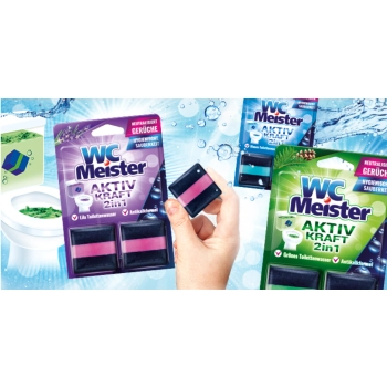 WC Meister Aktiv Kraft 2 in 1 Lila 2x 50 g