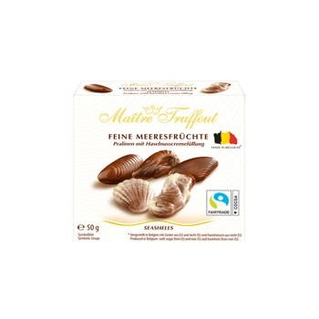 MaitreTruffout Praliny Belgijskie Muszle Morskie 50 g