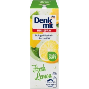 Denkmit Odświeżacz Powietrza Spray Uzupełniacz Fresh Lemon 25 ml