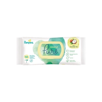 Pampers Coconut Pure Nawilżane Chusteczki 42 szt.
