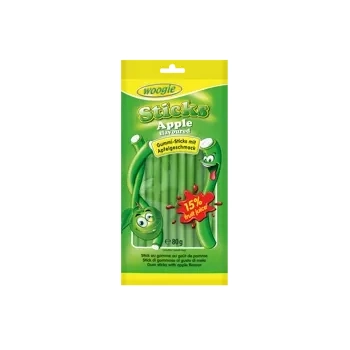 Woogie Apple Sticks Żelki Jabłkowe Nadziewane 80 g