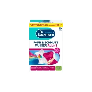 Dr.Beckmann Chusteczki Wyłapujące Kolor i Brud 3w1 40 szt.